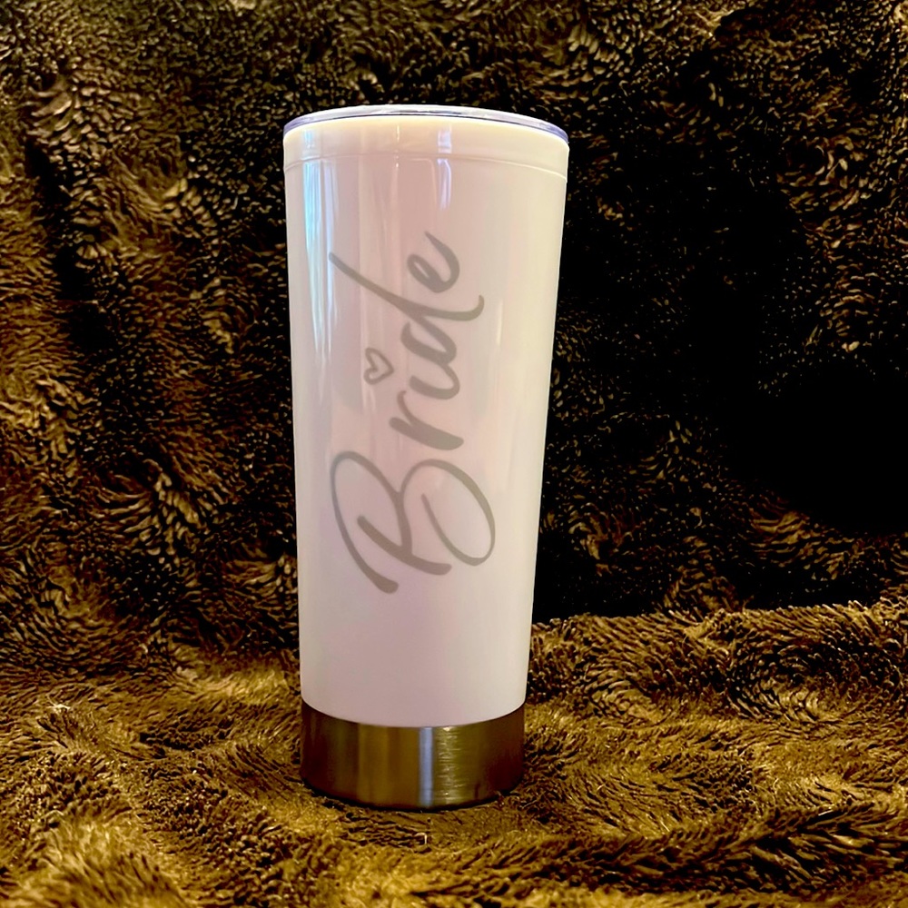 🎉HP🎉 BRIDE White Tumbler - Picture 1 of 5